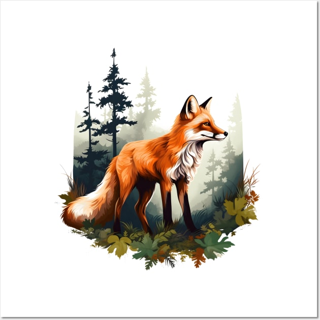 Forest Foxes Wall Art by zooleisurelife